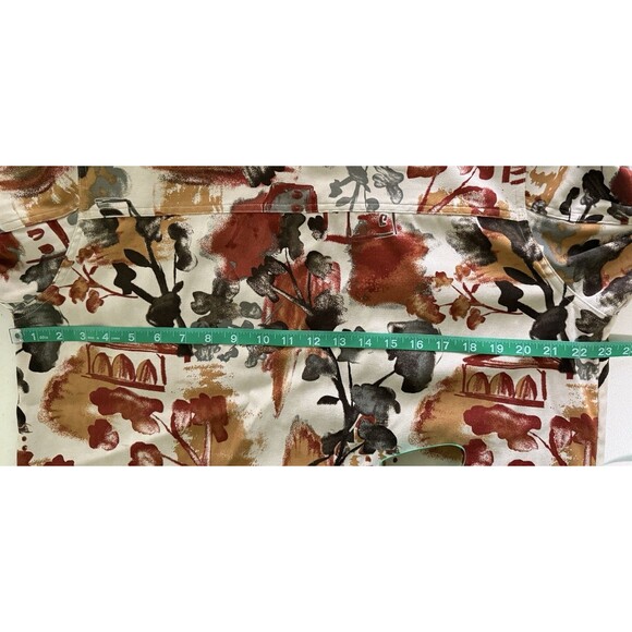 Women’s Boho Artsy Painterly Abstract Shirt Jacket Lagenlook Cottagecore Sz Lg - Picture 7 of 8